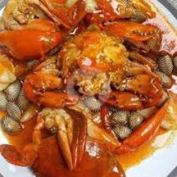 1 Kepiting 200gram Kerang Campur