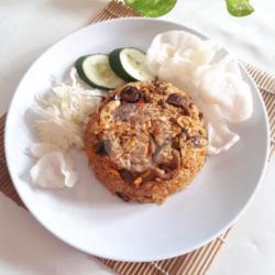 Nasi Goreng Telur Ampela Ati Pedas / Tidak