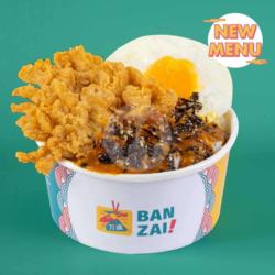 Crispy Mushroom Curry Egg Donburi