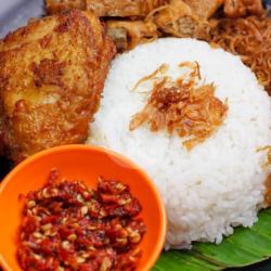 Nasbung Campur Ayam Gepuk Goreng