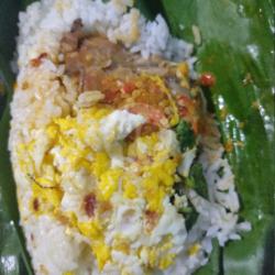 Nasi Bakar Lauk Telur   Ayam Kecap