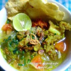 Soto Iga   Nasi