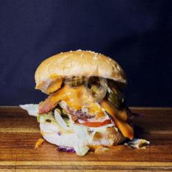 Jalapeno Cheese Pastrami Burger