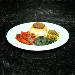 Paket Nasi Bungkus Dendeng Lado Merah