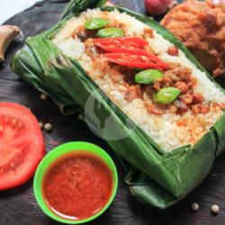 Nasi Bakar Teri Medan   Telur Sambal Merah