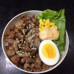 Nasi Belly Sapi Bulgogi  Telur