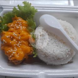 Nasi Chicken Katsu Keju