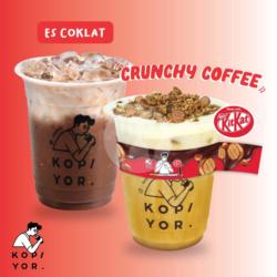 Crunchy Coffee Made With Kitkat   Es Coklat