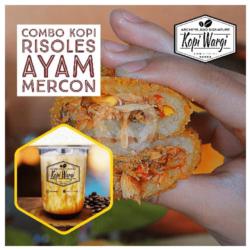 Combo Kopi Risoles Ayam Mercon