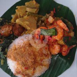 Nasi Sayur Nangka Lalap Sambal Balado Udang