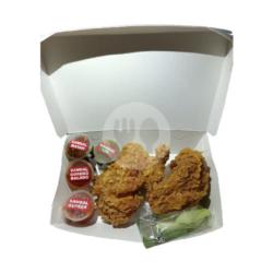 2 Porsi Ayam Chicken Crispy 4 Varian Sambal