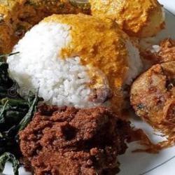 Nasi Ramas Randang Perkedel