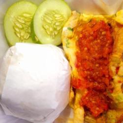 Telor Dadar Sambal Bawang Komplit