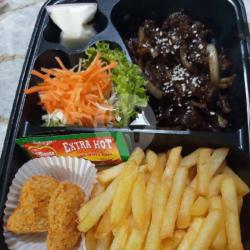 Bento French Fries   Beef