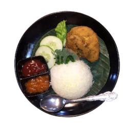 Ayam Crispy   Nasi
