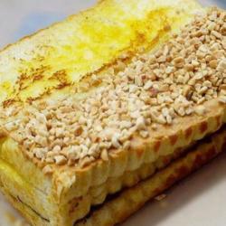 Roti Bakar Vanilla   Kacang