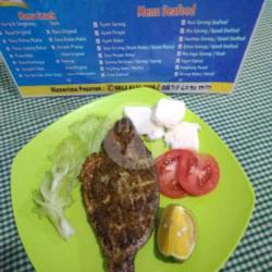 Ikan Mujahir Bakar   Nasi, Sambal Ijo Andaliman,,, Terasa Bergetarrrr... Dilidah