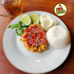 Paket Geprek Dada / Paha Sambal Matah