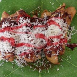 Pisang Goreng Kepok Rasa Keju Strawbery