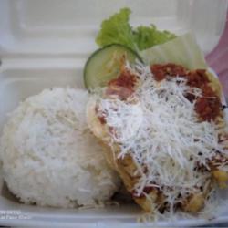 Nasi Ayam Geprek Tabur Keju