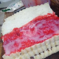 Roti Bakar Coklat,selai Strawberry