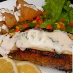 Salmon Steak Mozarella