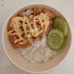 Rice Bowl Puas Ayam Saus Keju