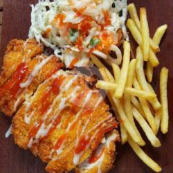 Ayam Katsu Keju Pedaas