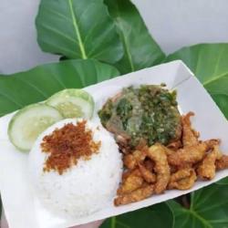 Nasi Kulit Cabe Ijo