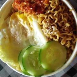 Rice Bowl Mie Telor Pedas