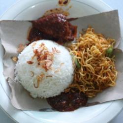 Nasi Putih   Ayam Masak Habang