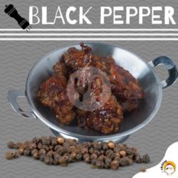 Chicken Wings Black Pepper (6 Pcs)   Nasi