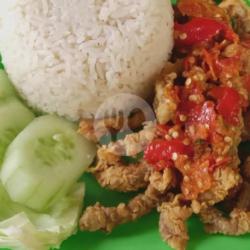 Nasi Usus Krispy Geprek