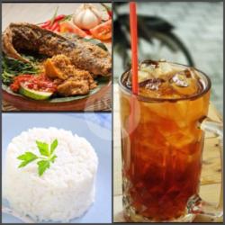 Nasi   Lele Goreng Kremes   Minum