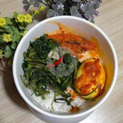 Nasi Ikan Telor Sayur