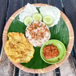 Nasi Oncom Telor Dadar