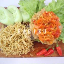 Ayam Geprek Plus Indomie Goreng