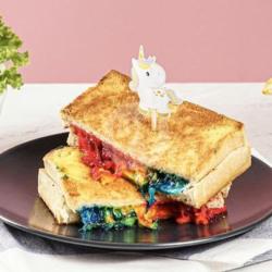Rainbow Cheese Toast