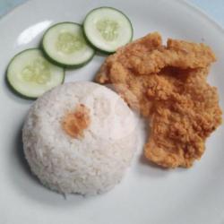 Nasi Kulit Saus Asam Manis