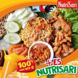 Paket Mie Goreng Kulit Original/crispy Combo Nutrisari Dingin