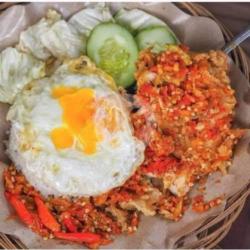 Ayam Geprek Rica-rica   Telur Ceplok