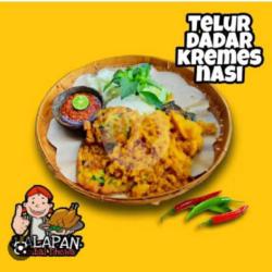 Nasi Telor Dadar Kremes