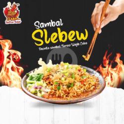 Mie Cobek Sambal Slebew ( Terasi )