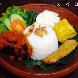 Nasi Uduk Ayam Geprek   Tempe Tahu