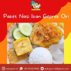 Paket Nasi Ikan Dori Geprek