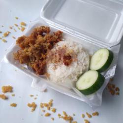 Nasi Usus Ayam Crispy   Teh