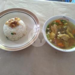 Paket Nasi Sop Paha Ayam Cincang