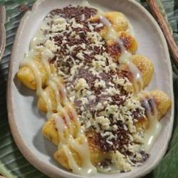 Pisang Bakar Keju Susu Meses