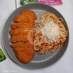 Chiken Katsu Spaghetti