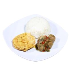 Nasi Bakso Rempah Kencur